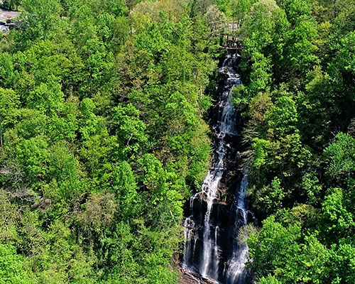 Drone Waterfall